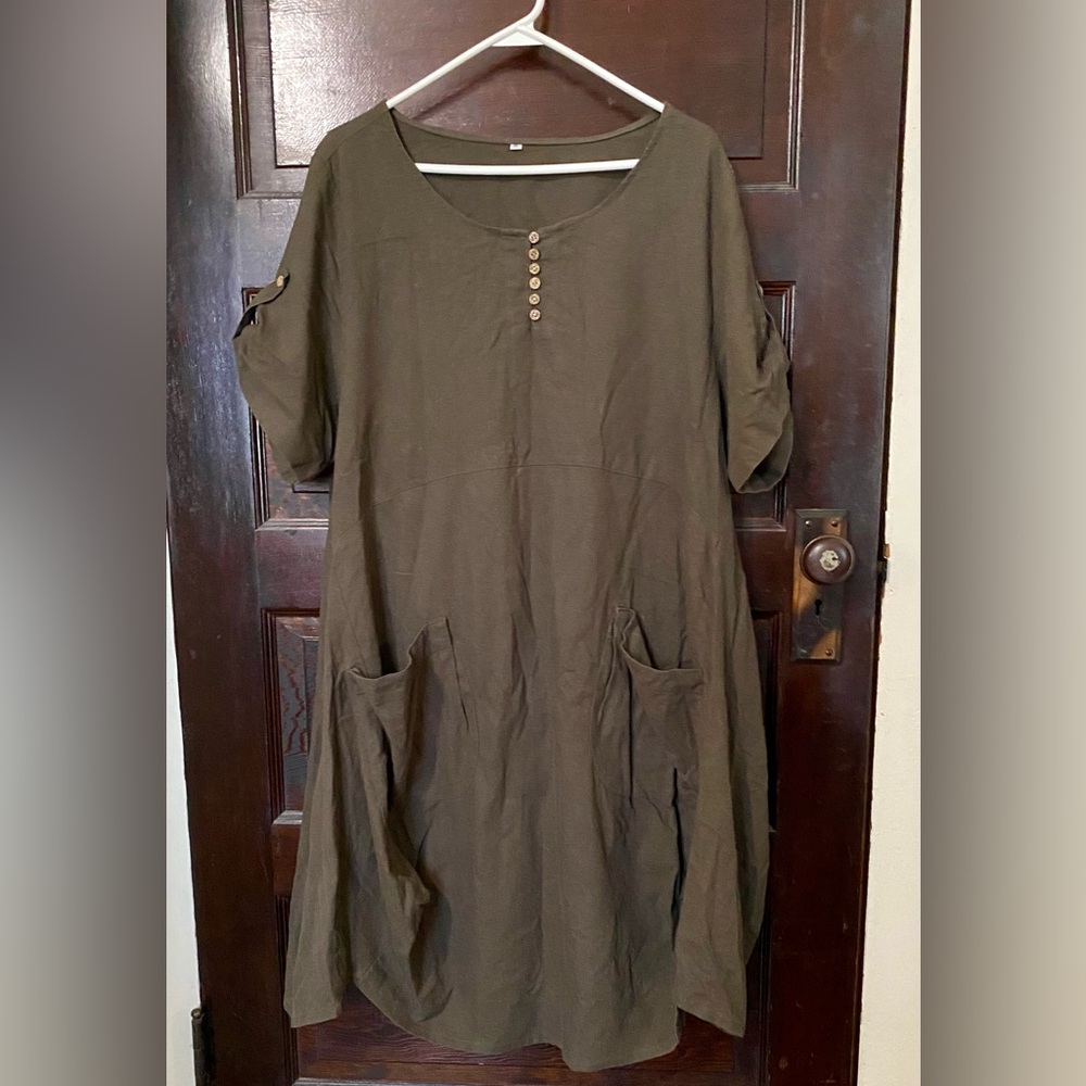 Brown Lagenlook dress